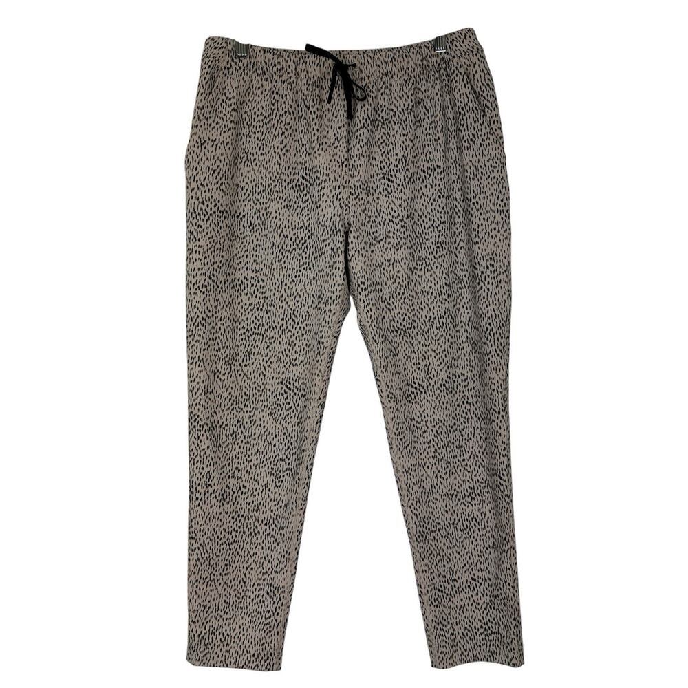 Lululemon Jet Crop Pants Women Size 8 Dottie Dash Grain Black Luon 7/8 Length